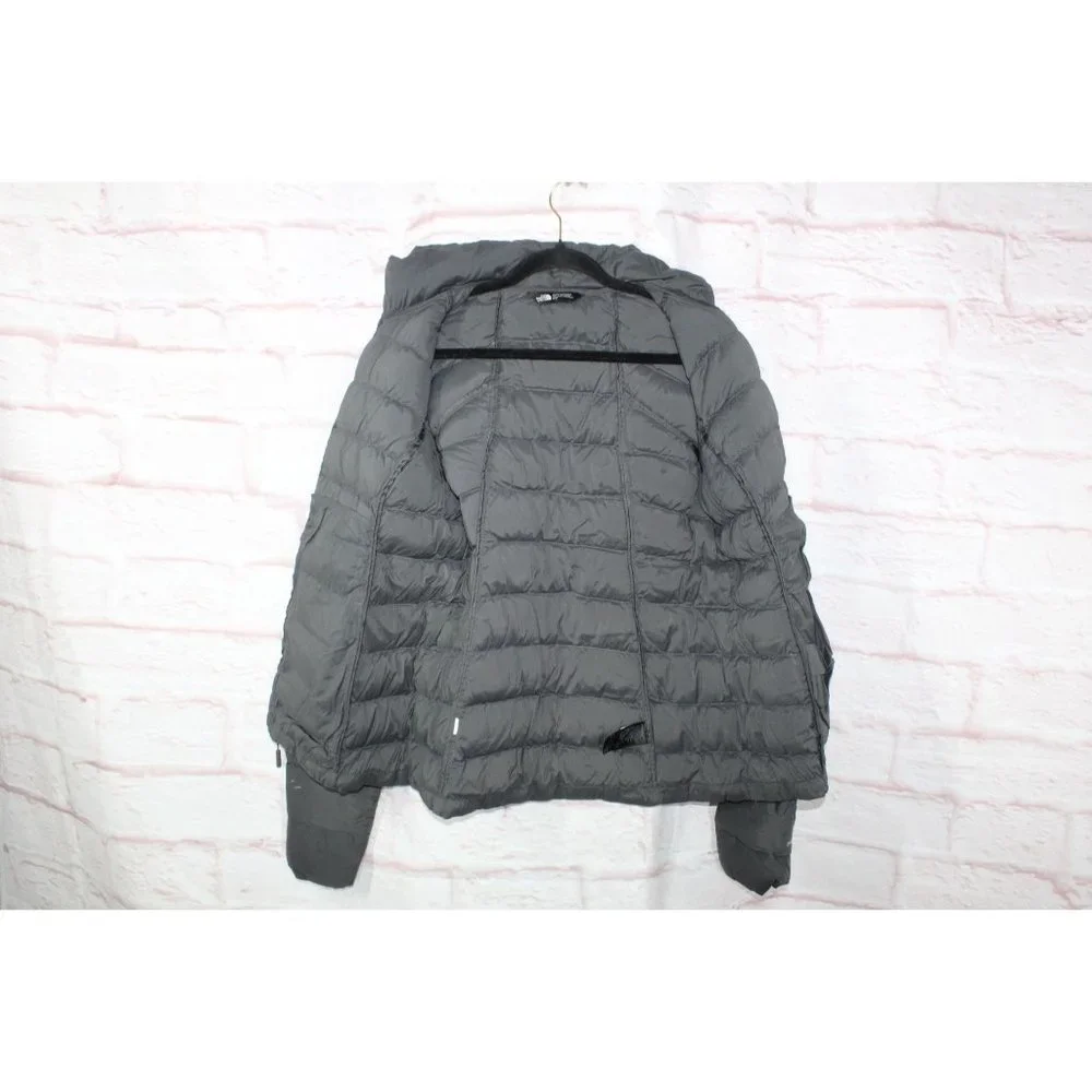 The North Face Gray Puffer Quilted Goose Down Insulated Jacket Size M - Picture 4 of 10